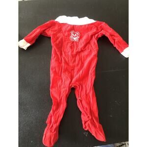 Vintage Sleeper Footie Stretchy Size 22 to 29 LBS Red Pata Cake Brand T1